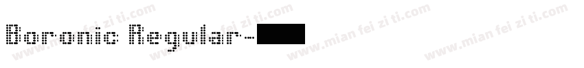 Boronic Regular字体转换